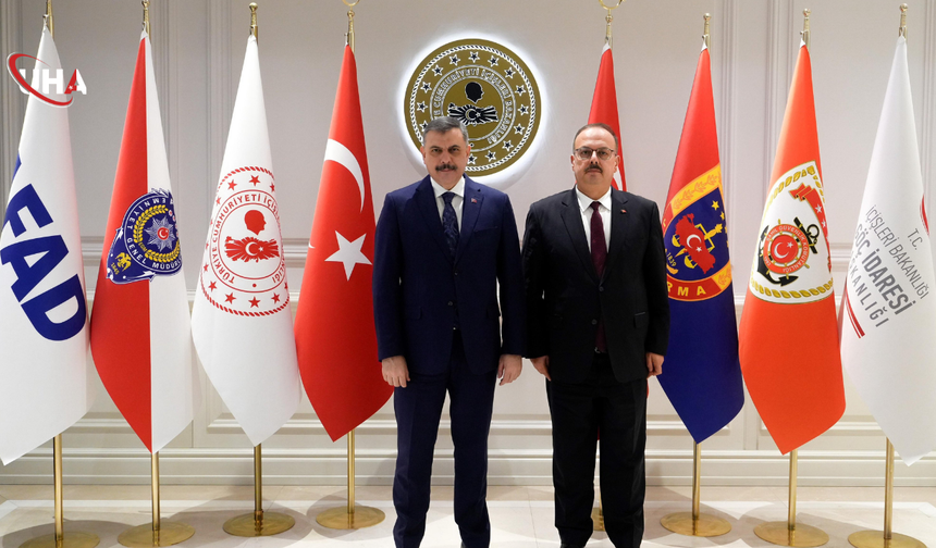 İçişleri Bakanı Çiftçi, Ankara Valisi Canbolat'ı Kabul Etti