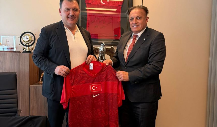 Avrupa Türk Futbol Federasyonu (ATFF) Başkanı Ayhan Yıldız ve beraberindeki heyet, Türkiye Futbol Federasyonu (TFF) yöne