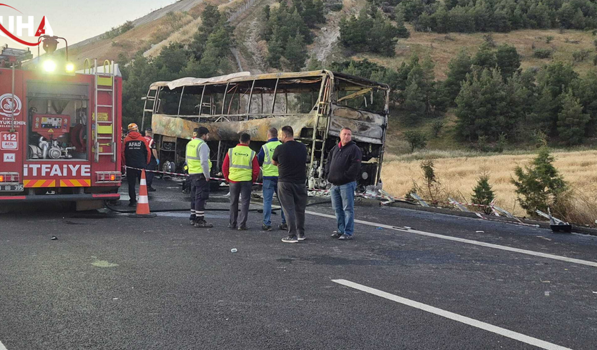 Denizli'de Gece Yarısı Otobüs Faciası