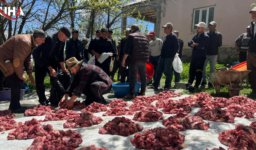 Hakkari’de Kurban Etleri Tüm Hanelere Eşit Dağıtılıyor