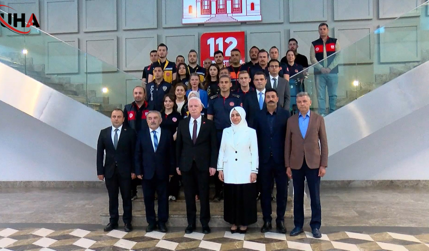 Vali Gül, 112'ye Cumhurbaşkanı Erdoğan'ın Mesajını İletti