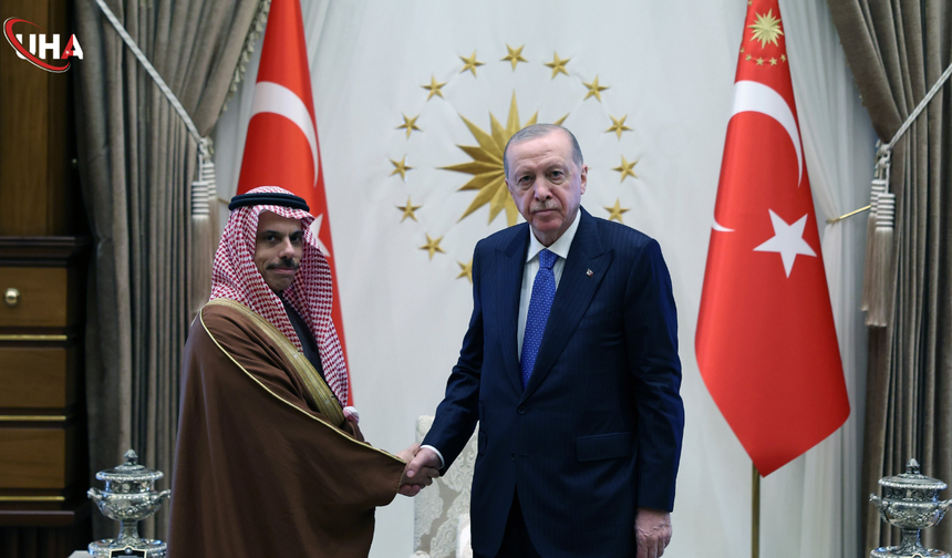 Cumhurbaşkanı Erdoğan, Suudi Arabistan Dışişleri Bakanını Kabul Etti