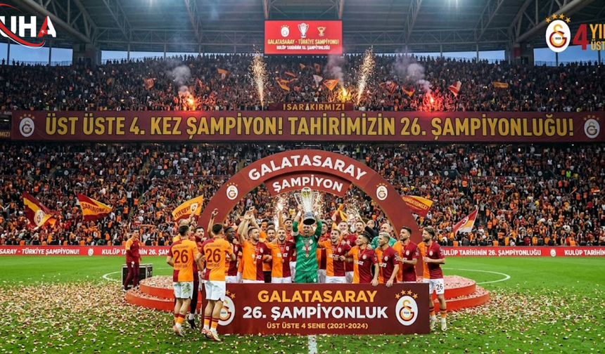 Galatasaray Tarih Yazdı: 26. Şampiyonluk ve Üst Üste 4. Zaferle Zirve Tekrar Aslan’ın