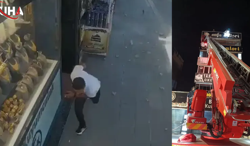 Beton Parçalarından Saniyelerle Kurtuldular