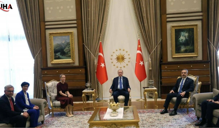 Cumhurbaşkanı Erdoğan, AB Heyetini Kabul Etti