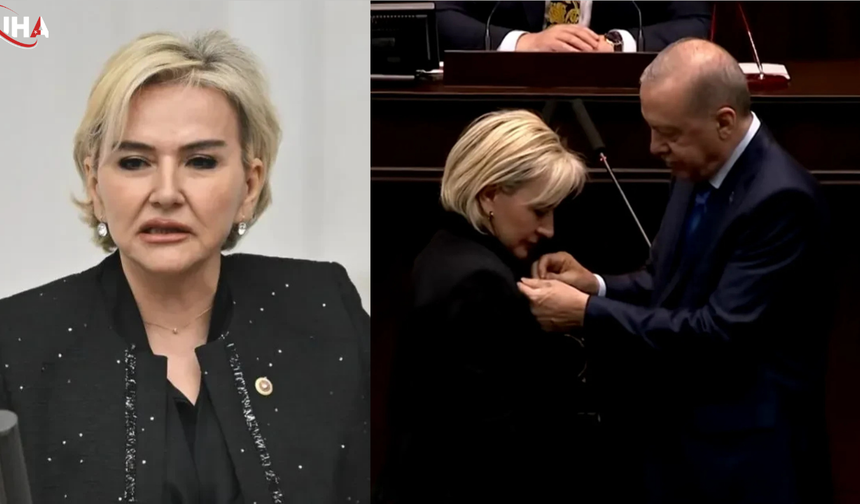 Cumhurbaşkanı Erdoğan Rozeti Taktı: Nimet Özdemir AK Parti'de