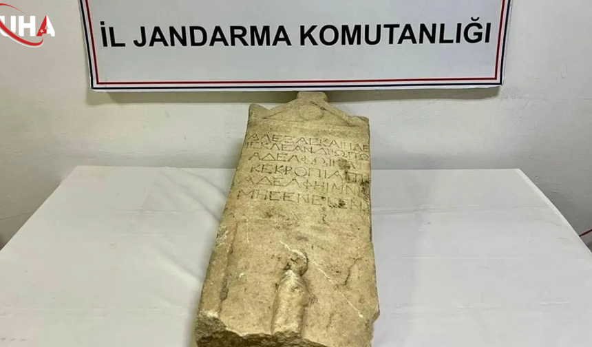 Kırşehir'de Tarih Kaçakçılığına Geçit Yok: Mezar Taşı Ele Geçirildi