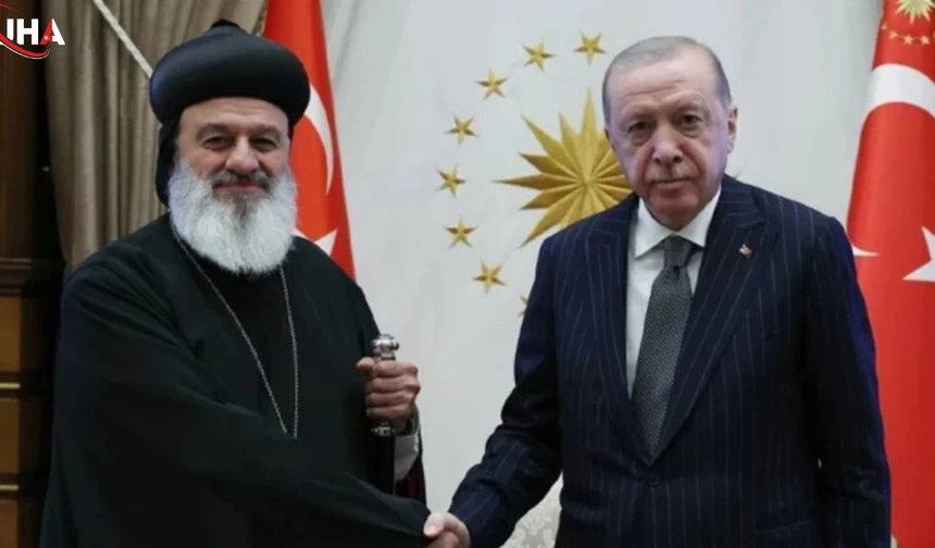 Cumhurbaşkanı Erdoğan, Mor İğnatius II. Efrem Kerim'i Ağırladı