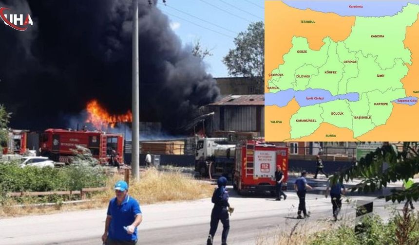 Kocaeli'de Gökyüzü Siyaha Büründü