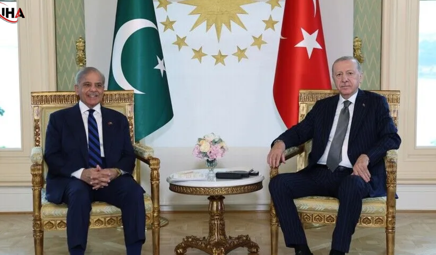 Cumhurbaşkanı Erdoğan Ve Pakistan Başbakanı Şerif Bir Araya Geldi
