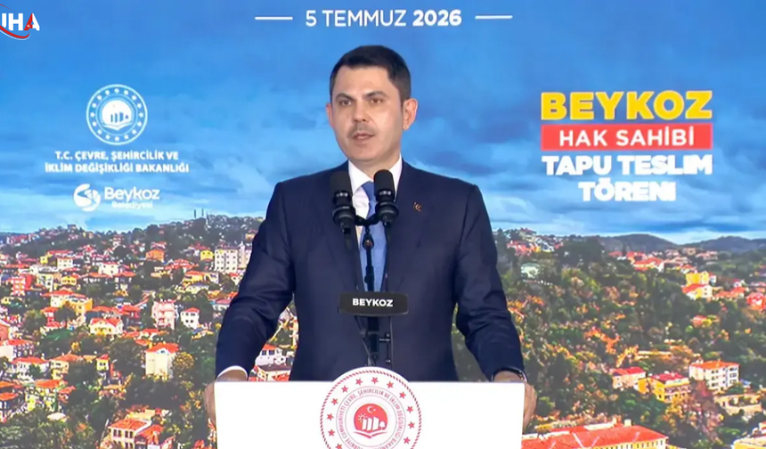 Bakan Kurum'dan Beykoz'da Çifte Müjde: 1071 Tapu Ve Konutta İndirim Sözü