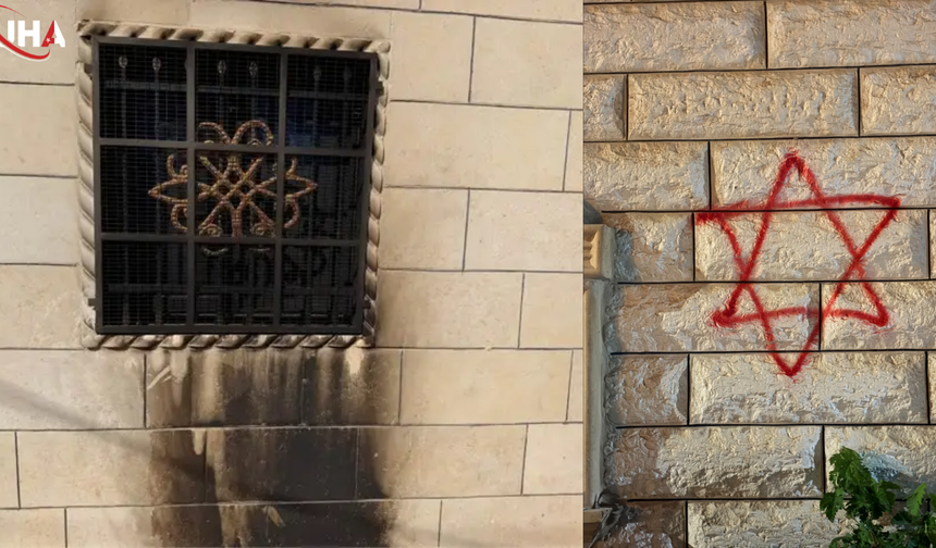 İsrailli Yerleşimciler Batı Şeria'da Camiyi Ateşe Verdi