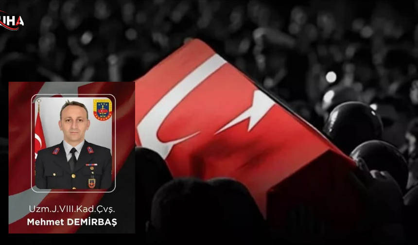 Uzman Jandarma Çavuş Mehmet Demirbaş Şehit Oldu
