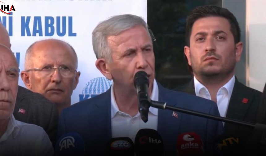 Mansur Yavaş Çankaya Belediyesi Önünden Seslendi: ''Korkacak Hiçbir Şeyimiz Yok''
