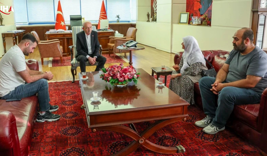 Güran Ailesi CHP Genel Merkezi'nde: Kılıçdaroğlu'ndan Adil Yargılama Sözü