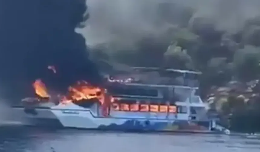 Fethiye'de Can Pazarı: Yanan Gemiden Atlayarak Kurtuldular