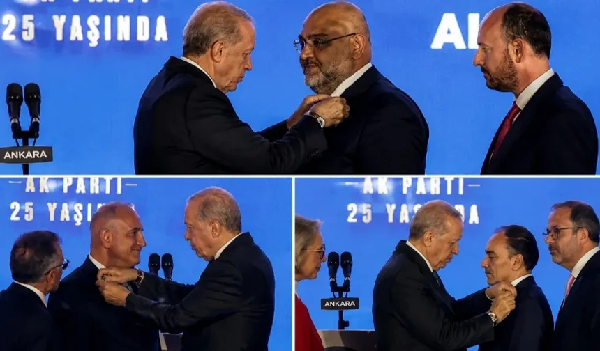 3 Vekil Daha AK Parti'ye Geçti! Rozetlerini Erdoğan Taktı!
