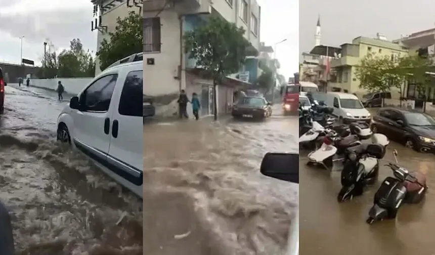 Aydın'da Sağanak Sonrası Yollar Göle Döndü