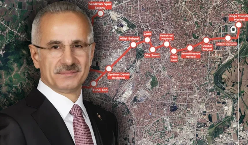 Sakarya'da Raylı Sistem Atağı: Adapazarı-Serdivan Tramvay Hattı'nda Temel Atma İçin Geri Sayım