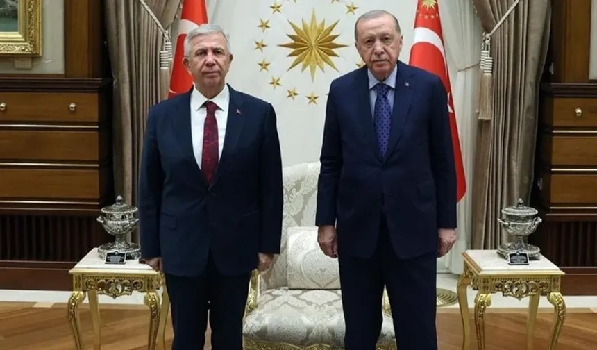 Cumhurbaşkanı Erdoğan, Mansur Yavaş'la Görüştü