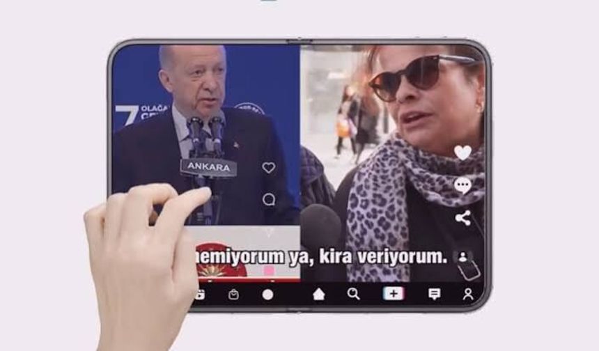 Saadet Partisi Katlanır iPhone'a Erdoğan Reklamı Yaptı! "İki Ekran Aynı Türkiye"