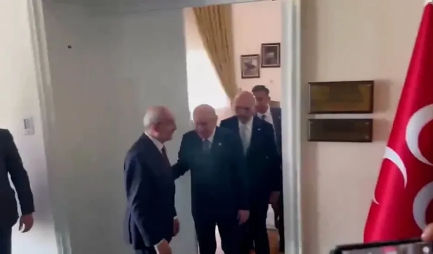 TBMM'de Devlet Bahçeli-Kemal Kılıçdaroğlu Görüşmesi
