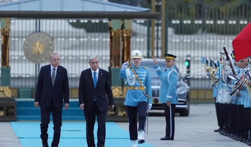 Cumhurbaşkanı Erdoğan ile Tokayev Beştepe'de Bir Araya Geldi