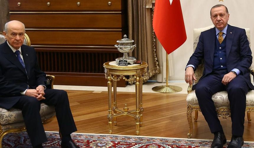 Cumhurbaşkanı Erdoğan, MHP Lideri Bahçeli'yi Külliye' de Kabul Ediyor