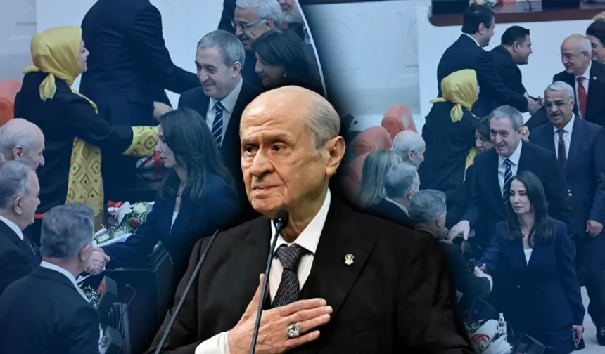 DEM Partililer Bahçeli İle Selamlaşmak İçin Sıraya Girdi