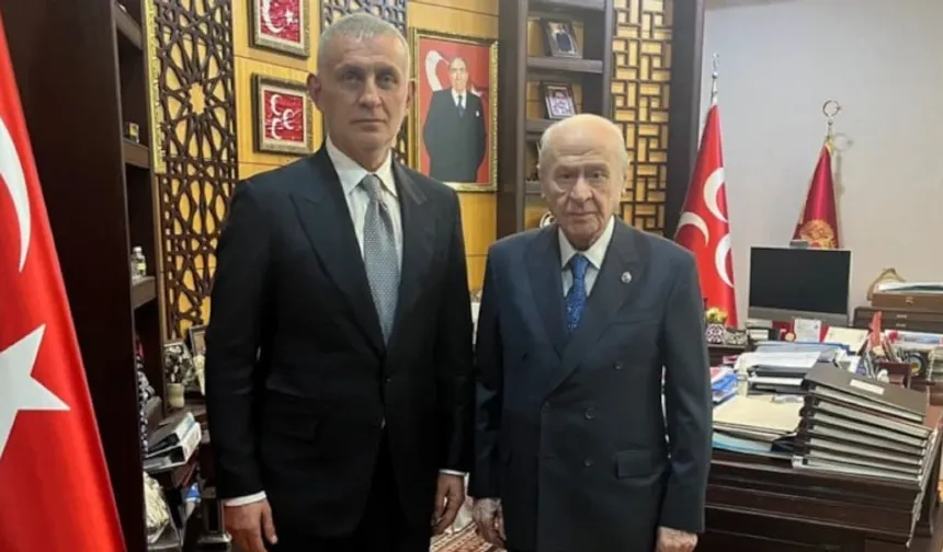 Devlet Bahçeli, TFF Başkanı İbrahim Hacıosmanoğlu'nu Kabul Etti