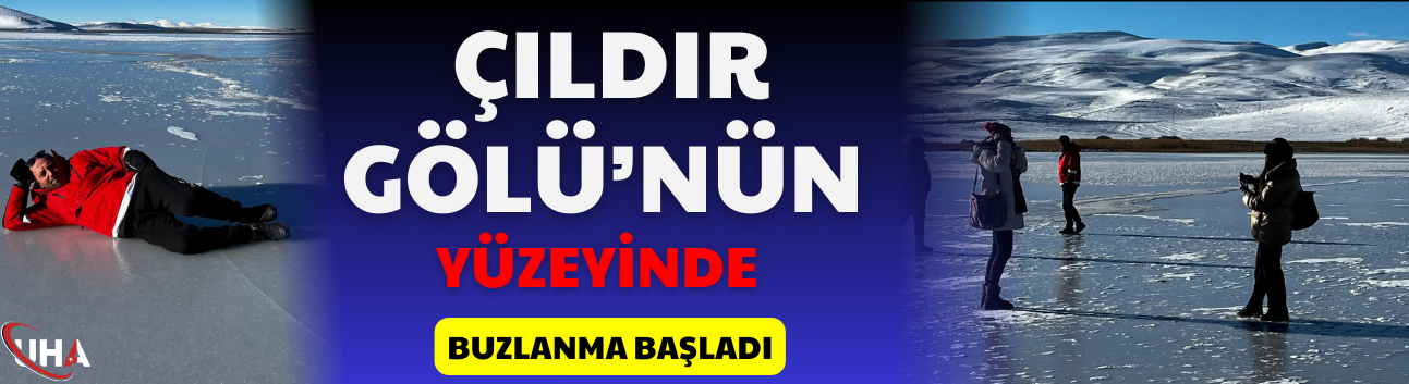 Çıldır Gölü’nün Yüzeyinde Buzlanma Başladı
