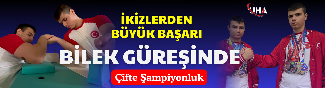 İkizlerden Büyük Başarı Bilek Güreşinde Çifte Şampiyonluk