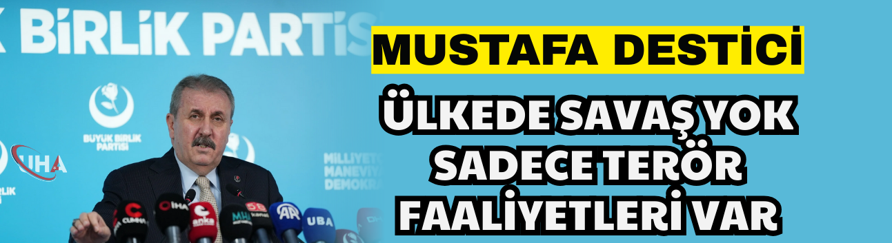 Destici: Ülkede Savaş Yok, Sadece Terör Faaliyetleri Var