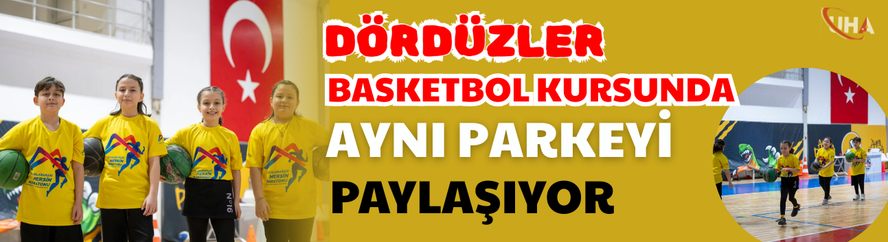 Dördüzler Basketbol Kursunda Aynı Parkeyi Paylaşıyor