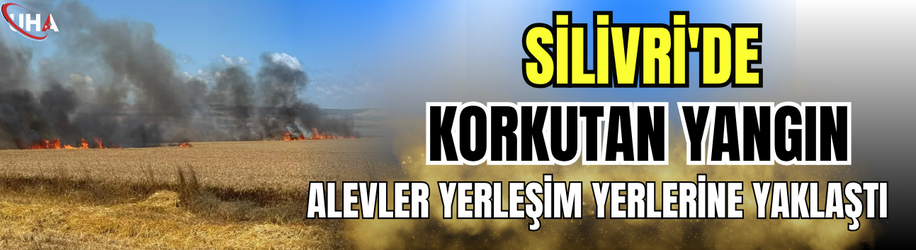 Silivri'de Korkutan Yangın: Alevler Yerleşim Yerlerine Yaklaştı