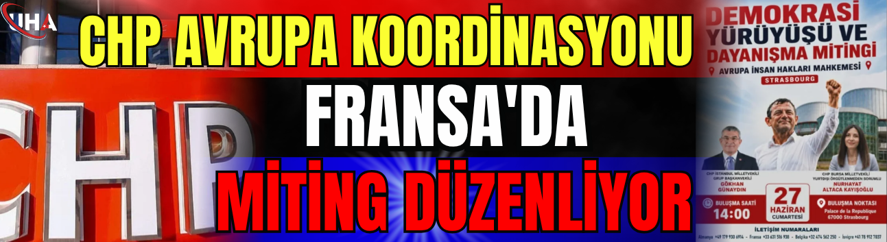 CHP Avrupa Koordinasyonu Fransa'da Miting Düzenliyor