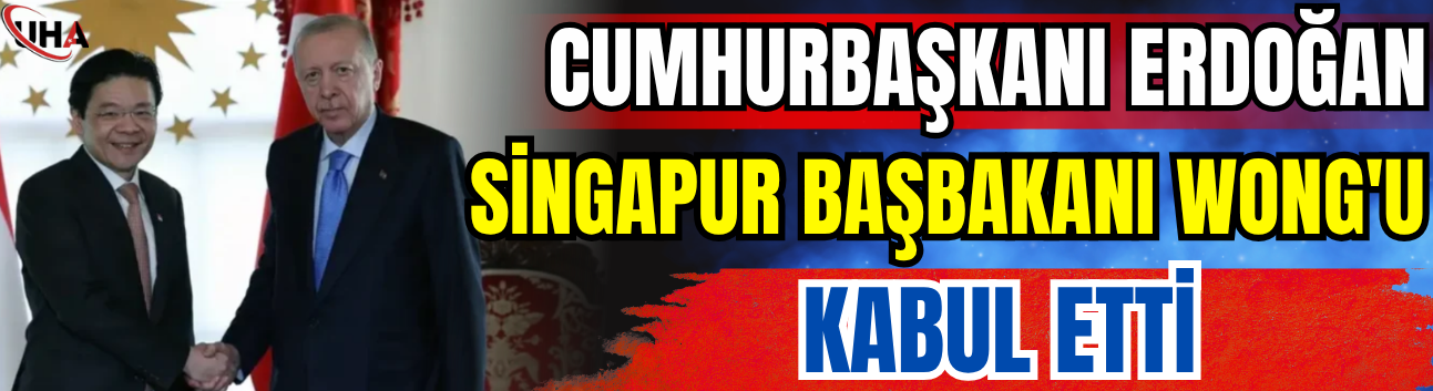 Cumhurbaşkanı Erdoğan, Singapur Başbakanı Wong'u Kabul Etti