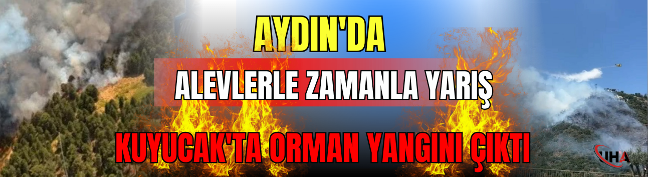 Aydın'da Alevlerle Zamanla Yarış: Kuyucak'ta Orman Yangını Çıktı