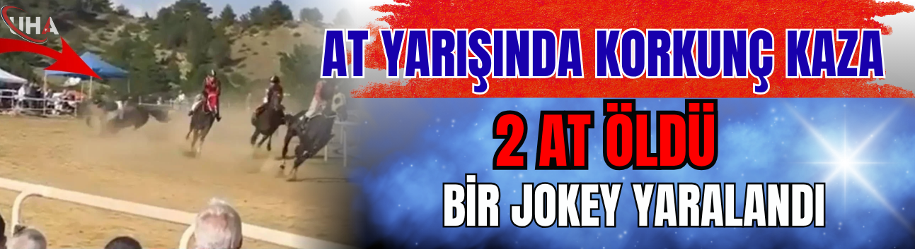 At Yarışında Korkunç Kaza: 2 At Öldü, Bir Jokey Yaralandı