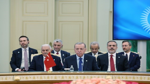 Cumhurbaşkanı Recep Tayyip Erdoğan, Türk Devletleri Teşkilatı (TDT) Devlet Başkanları Konseyi 10. Zirvesi'nde konuştu.