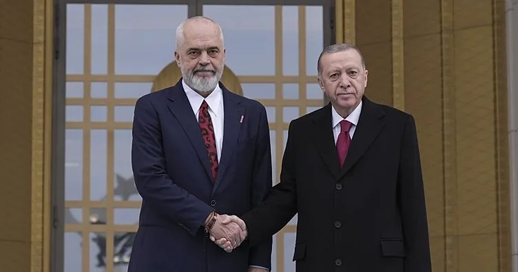 Başkan Erdoğan, Arnavutluk Başbakanı Rama'yı Resmi Törenle Karşıladı