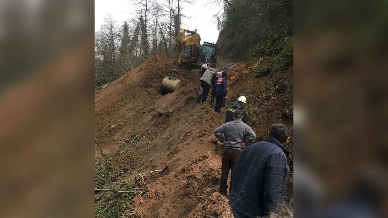 Trabzon’da Alt Yapı Çalışması Sırasında Göçük 1 Ölü, 2 Işçi Toprak Altında