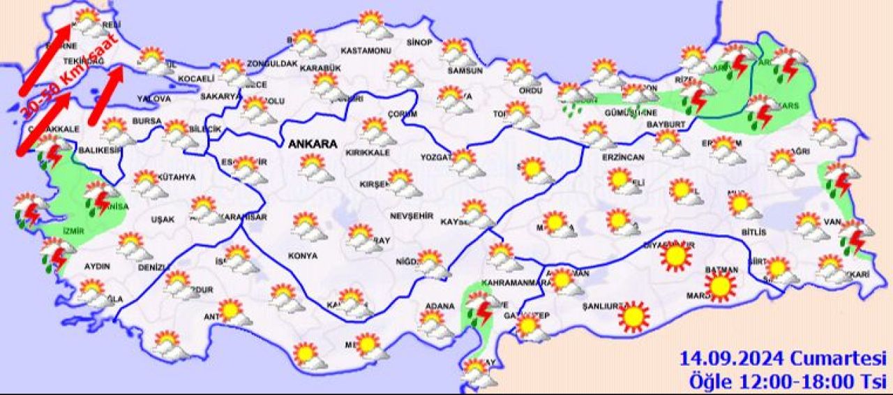 Meteoroloji Hafta Sonu Raporunu Yayimladi Istanbul Dahil Bircok Ilde Firtina Bekleniyor Iste 14 Eylul Il Il Hava Durumu 1726286486319 2