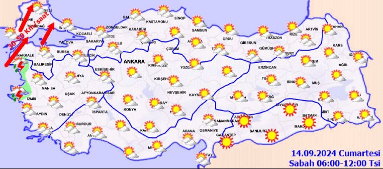 Meteoroloji Hafta Sonu Raporunu Yayimladi Istanbul Dahil Bircok Ilde Firtina Bekleniyor Iste 14 Eylul Il Il Hava Durumu 17262864866167 1