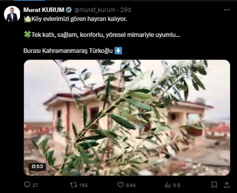 B A K A N K U R U M K O Y E V L E R I M I Z I G O R E N H A Y R A N 663360 196671