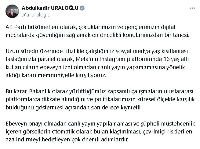 B A K A N U R A L O G L U M E T A N I N 16 Y A S A L T I I N S 649115 192312