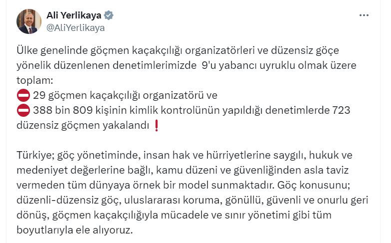 B A K A N Y E R L I K A Y A 723 D U Z E N S I Z G O C M E N Y A K 665524 197345