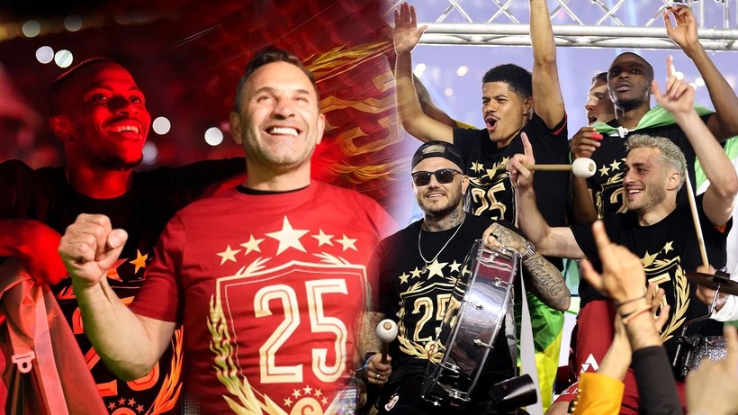 Aslanlar Sahada Coştu! Galatasaray'dan Coşkulu Şampiyonluk Kutlama