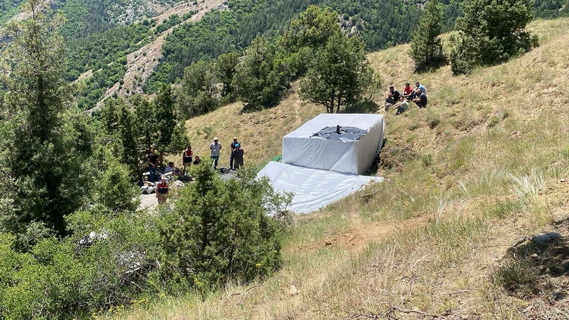 Erzurum'da Taş Ocağında Gö