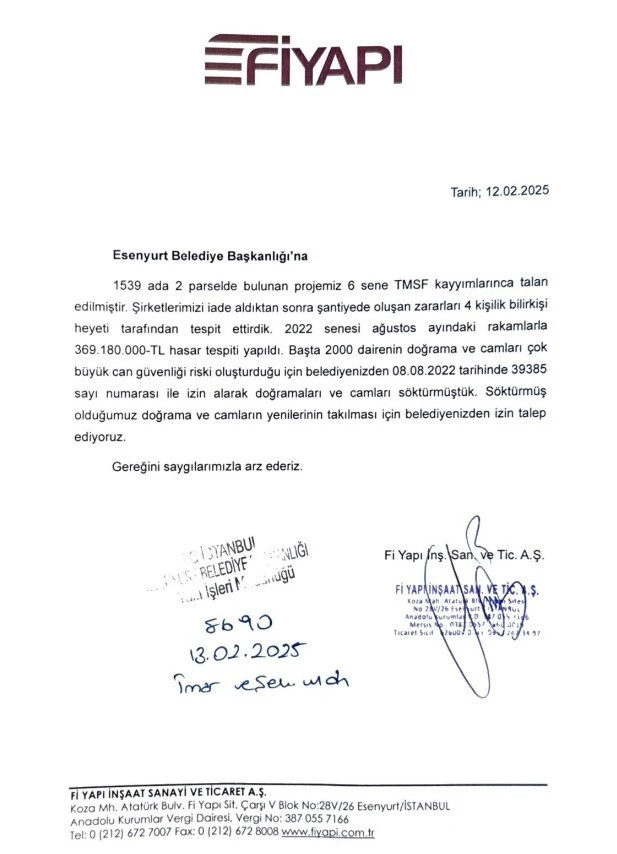 Fiyapı Dilekçe